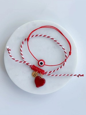 Charmlucky Murano Kalp Charm Marteniçka Bileklik
