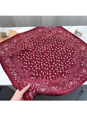 Charmlucky Pamuklu Desenli Şal 70X70