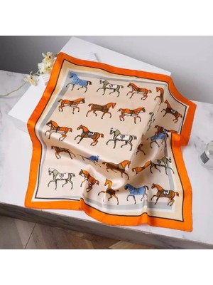 Charmlucky Renkli Desenli Şal-Fular 70X70