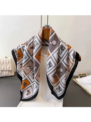 Charmlucky Renkli Desenli Şal-Fular 70X70
