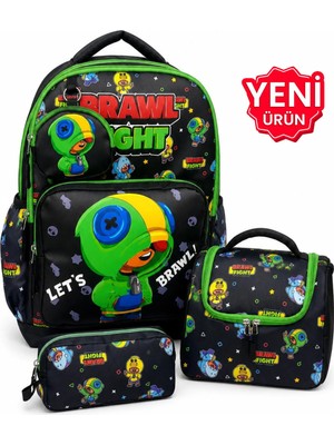 Freedom 4’lü Set, Erkek Çocuk Desenli Ilkokul Okul Çantası + Beslenme Çantası + Kalemlik + Silgilik