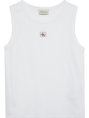Tommy Hilfiger Woven Label 2x2 Baby Rıb Tank
