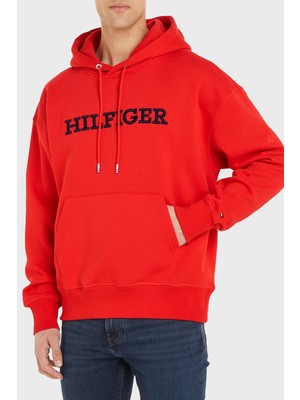 Tommy Hilfiger Monotype Embro Hoodıe
