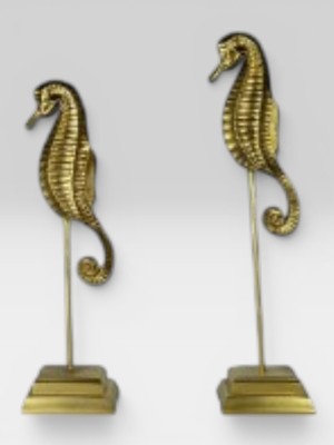 Gitti Gitti 2 Parça Denizatı Biblo Seti 31X8 & 36X8 cm Dekoratif Ev ve Ofis Aksesuarı