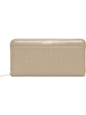 Calvin Klein Emblem Aop Embossed Long Wallet