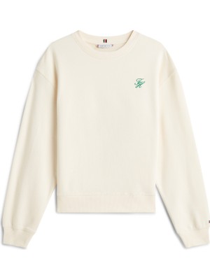 Tommy Hilfiger Th Scrıpt Reg Terry Swtshrt