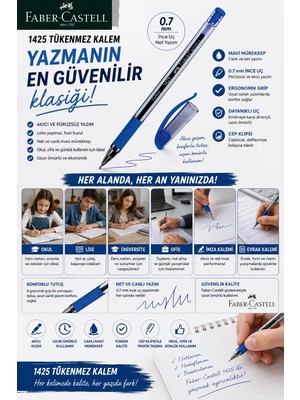 Marka Faber Castel 1425 Tükenmez Kalem Mavi