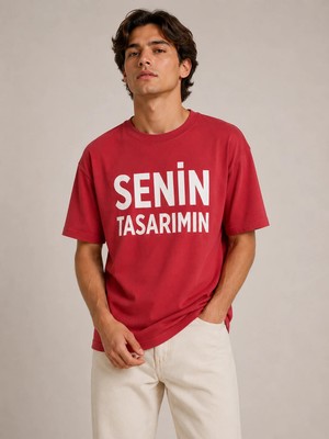 Sawk Kişiye Özel Baskılı  24/1 Kısa Kol T-Shirt Kendin Tasarla Yazılı Fotoğraflı Tasarımlı Erkek