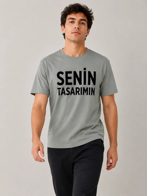 Sawk Kişiye Özel Baskılı  24/1 Kısa Kol T-Shirt Kendin Tasarla Yazılı Fotoğraflı Tasarımlı Erkek