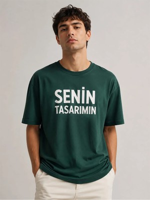 Sawk Kişiye Özel Baskılı  24/1 Kısa Kol T-Shirt Kendin Tasarla Yazılı Fotoğraflı Tasarımlı Erkek