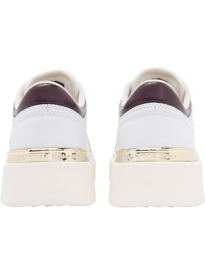 Tommy Hilfiger Shıny Leather Platform Sneaker