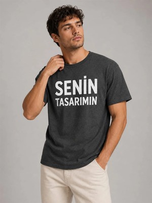 Sawk Kişiye Özel Baskılı  24/1 Kısa Kol T-Shirt Kendin Tasarla Yazılı Fotoğraflı Tasarımlı Erkek