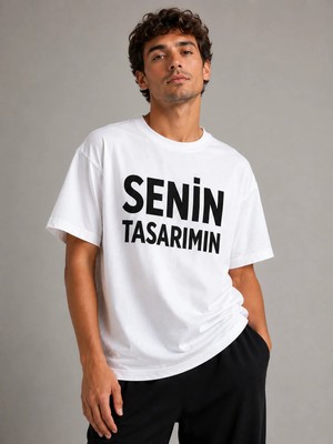Sawk Kişiye Özel Baskılı  24/1 Kısa Kol T-Shirt Kendin Tasarla Yazılı Fotoğraflı Tasarımlı Erkek