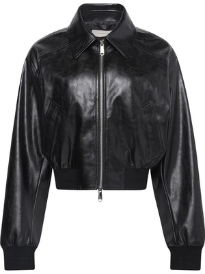 Tommy Hilfiger A-Cropped Crinkle Faux Leather B