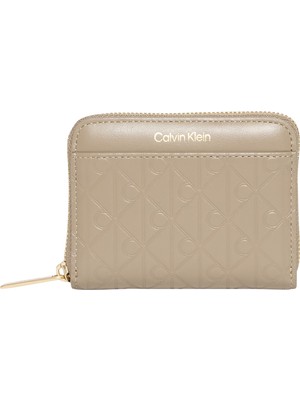Calvin Klein Emblem Aop Embossed Zıp Around