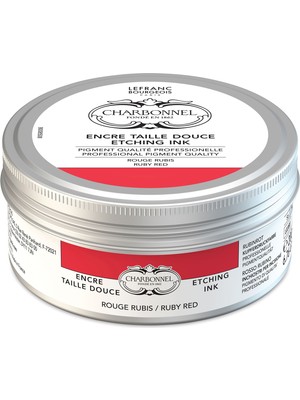 Lefranc&Bourgeois : Charbonnel : Baskı & Gravür Mürekkebi : 200 ml : Ruby Red