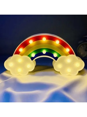 LED Işıklı Gökkuşağı Gece Lambası