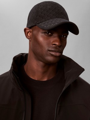 Calvin Klein Emblem Prınt W Leather Patch Cap