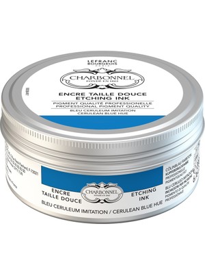 Lefranc&Bourgeois : Charbonnel : Baskı & Gravür Mürekkebi : 200 ml : Cerulean Blue Hue