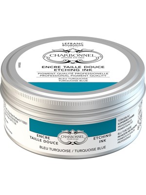 Lefranc&Bourgeois : Charbonnel : Baskı & Gravür Mürekkebi : 200 ml : Turquoise Blue
