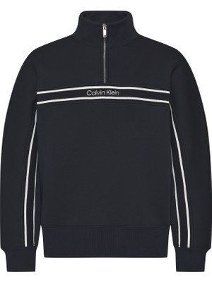 Calvin Klein Ls Cotton Spacer Strıpe Rıb Qtr