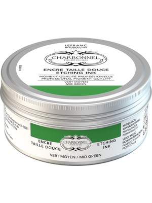 Lefranc&Bourgeois : Charbonnel : Baskı & Gravür Mürekkebi : 200 ml : Mid Green