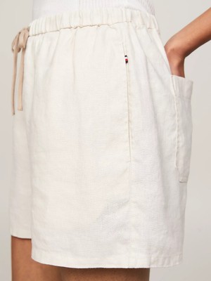 Tommy Hilfiger Pull On Casual Lınen Short