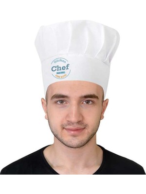 Beyaz Aşçı Şapkası