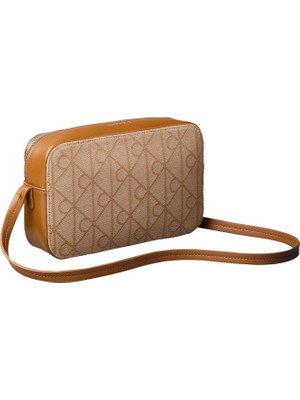 Calvin Klein Emblem Aop Jacquard Camera Bag