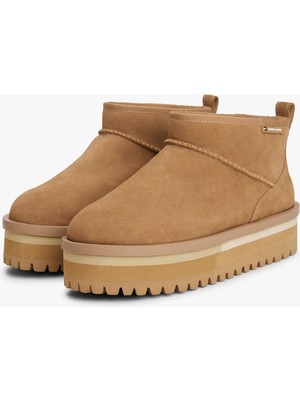 Tommy Hilfiger Tjw Flatform Snow Boot Suede