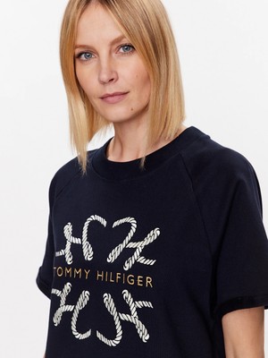 Tommy Hilfiger Reg Rope Hılf C-Nk Knee Drs Ss