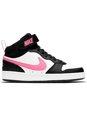 Nike Nıke Court Borough Mıd 2 (Gs) Genç Günlük Ayakkabı CD7782-005 Siyah