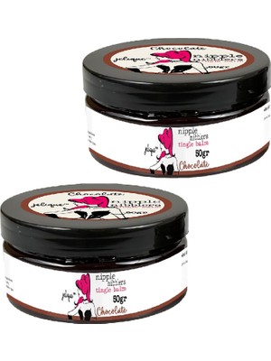 Bezos Nipple Nibblers Erotictingle Chocolate 2 Adet Memeucu Hareketlendirici Balsam Çikolata Aromalı 50ML - Çikolatali Göğüskremi