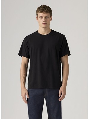 Levi's Erkek Siyah Bisiklet Yaka Relaxed T-Shirt 008BR-0000