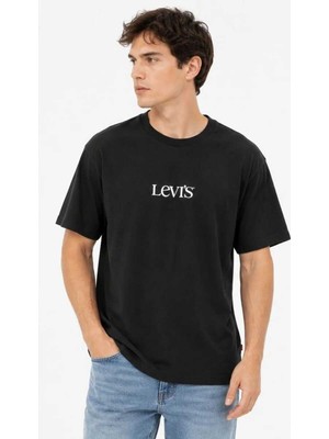Levi's Vıntage Fıt Graphıc Erkek Siyah Bisiklet Yaka T-Shirt A9440-0023
