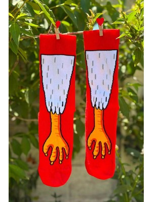 Lou Socks Unisex Horoz Ayağı Renkli Soket Çorap