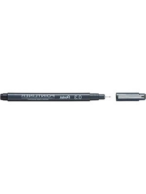 Suya Dayanıklı 0.3 mm Fineliner Kalem, Siyah