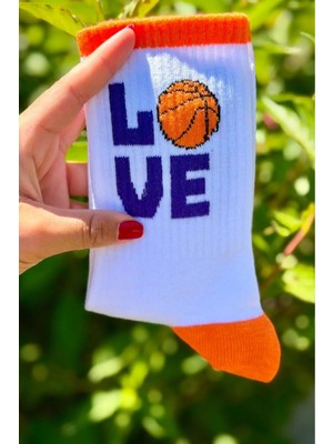 Lou Socks Unisex Basketbol Desenli 3'lü Tenis Spor Çorap