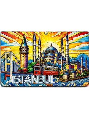 Mudanis Istanbul Temalı Silikon Buzdolapı Süsü Magnet ALK5377
