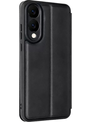 Durukar®  Samsung Galaxy S25 Edge Flip Cover - Siyah