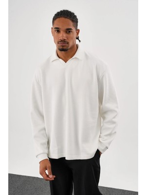 Redline Ease Oversize Sweatshirt Beyaz