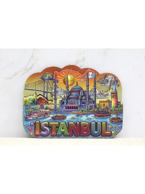 Mudanis Istanbul Temalı Silikon Buzdolapı Süsü Magnet ALK5376