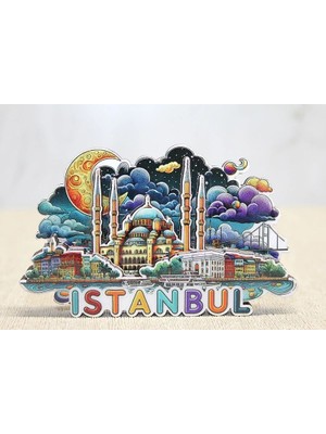 Mudanis Ahşap Istanbul Temalı Magnet ALK4599