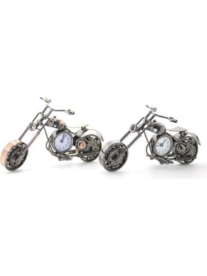 Masaüstü Dekoratif Metal Motor Saat