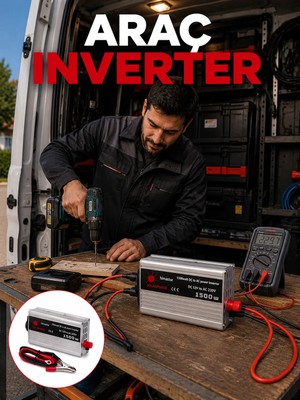 Elivora 1500W Araç Invertörü Elektronik Cihazlar Için Yüksek Verimli Güç Dönüştürme Sistemi