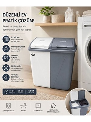 Nomikase Iki Şır Sepeti, Geniş ve Düzenli Saklama Alanı