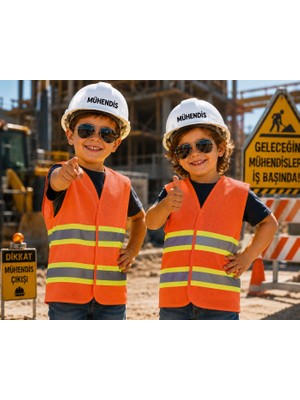 Teknik Minik Mühendisler Için Özel Olarak Hazırlanan Çocuk Mühendis Yeleği Seti