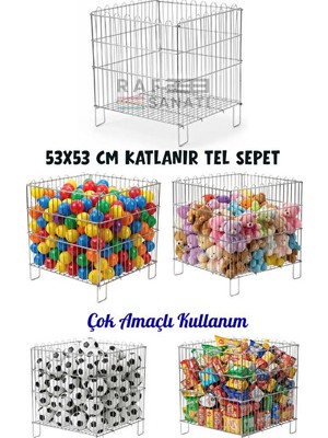 Nomikase Katlanabilir Metal Havuz Sepeti ile Market ve Mağaza Düzeni
