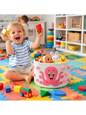 Nomikase Çocuk ve Bebek Odası Için Çok Amaçlı Düzenleyici Sepetler