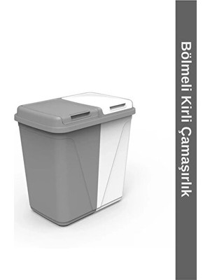 Nomikase Iki Bölmeli Kirli Çamaşır Sepeti - Pratik ve Organize Saklama Çözümü